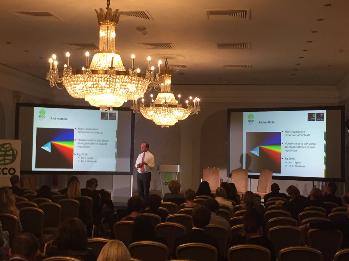 Speaking now, @rupertyounger of @OxfordSBS at #ICCOSummit Oxford on 'influencing reputation'