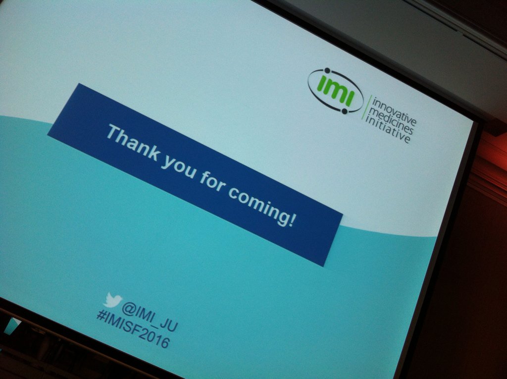 IHIEurope's tweet photo. That's it! Thank you everyone for coming #IMISF2016 https://t.co/E5Jm0biGRk