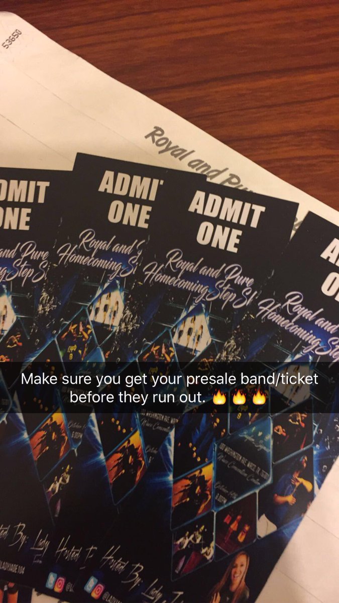 _boyyoustupid_'s tweet photo. The Pre-Sale tickets are going fast.
Hit any @Baylor_Sigmas to get one before they run out. 🎟🏃🏾🏃🏾♀️🏃🏽🏃🏼
#RoyalAndPure https://t.co/o5EW3RsCO7