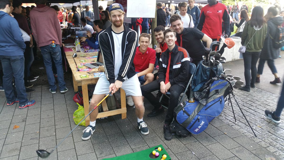 Big up <a href="/DMU_Golf/">DMU Golf Society</a> for signing up so many students at the Activities Fair @demontfortsu! @ActivitiesDSU #FreshFest16