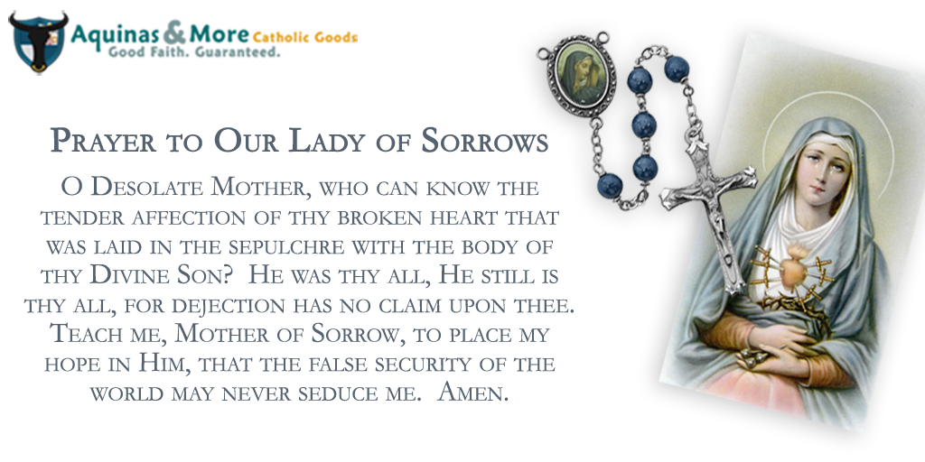 aquinasnmore's tweet photo. #OurLadyofSorrows #SALE https://t.co/7G3k77y1y0 #Catholic #Catholiccelebrations #Catholicgifts #Catholichome #Marian https://t.co/DswskM11n9