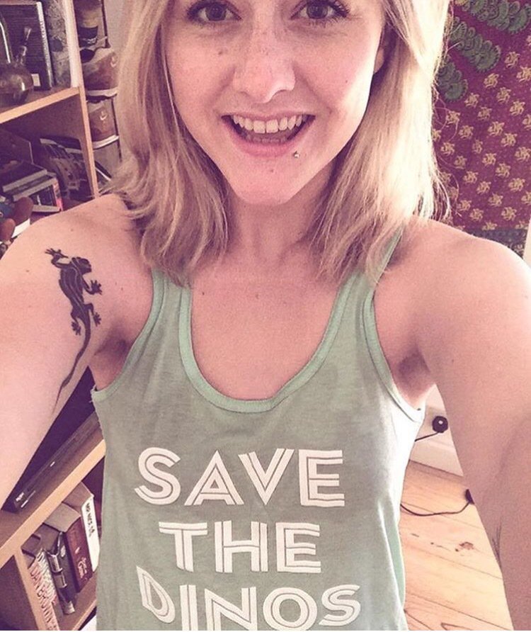 Purchase your mint green racerback tank today! #savethedinos