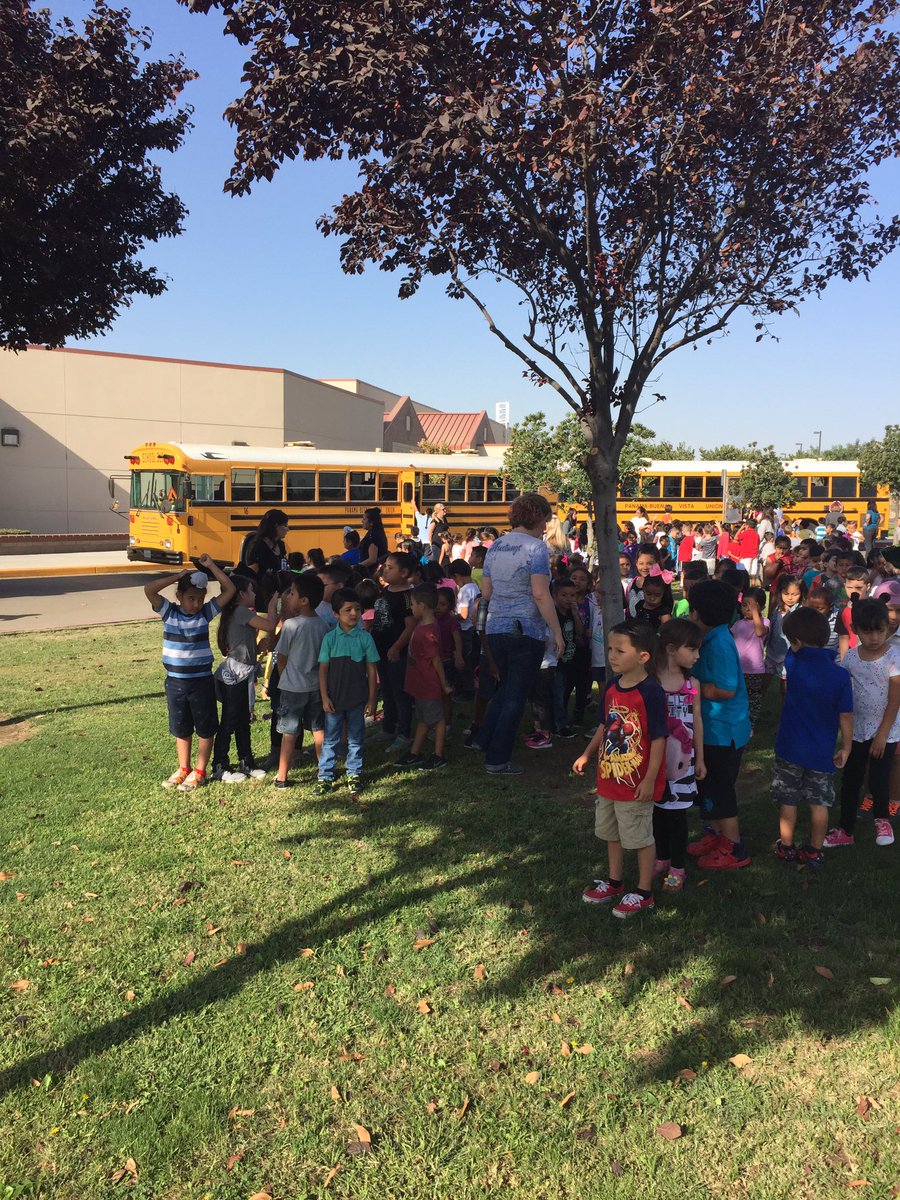 BUS EVACUATION AT MILLER! WAY TO GO MUSTANGS!!