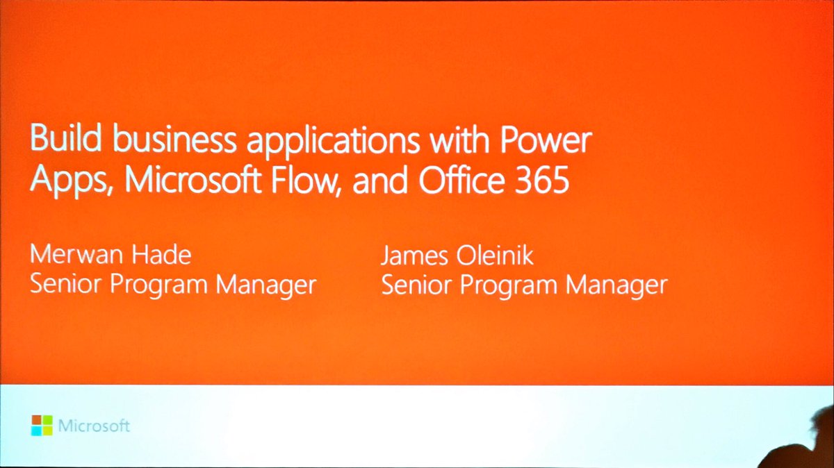 In a jam packed lunch session., #powerapps &amp; #flow are popular.. #MSIgnite #Office365