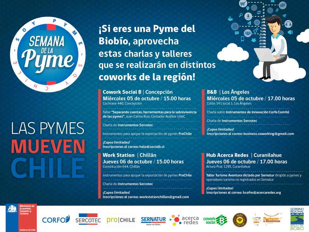 salud_sur's tweet photo. Las Pymes mueven Chile, por eso no se pueden perder la Semana de la Pyme. https://t.co/P6UhfuzHR8
