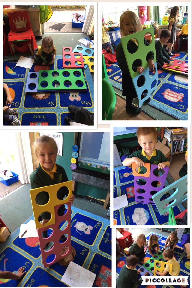 Year 1 children in Class 3 love finding number bonds to 10 with the giant @Numicon CGPMD