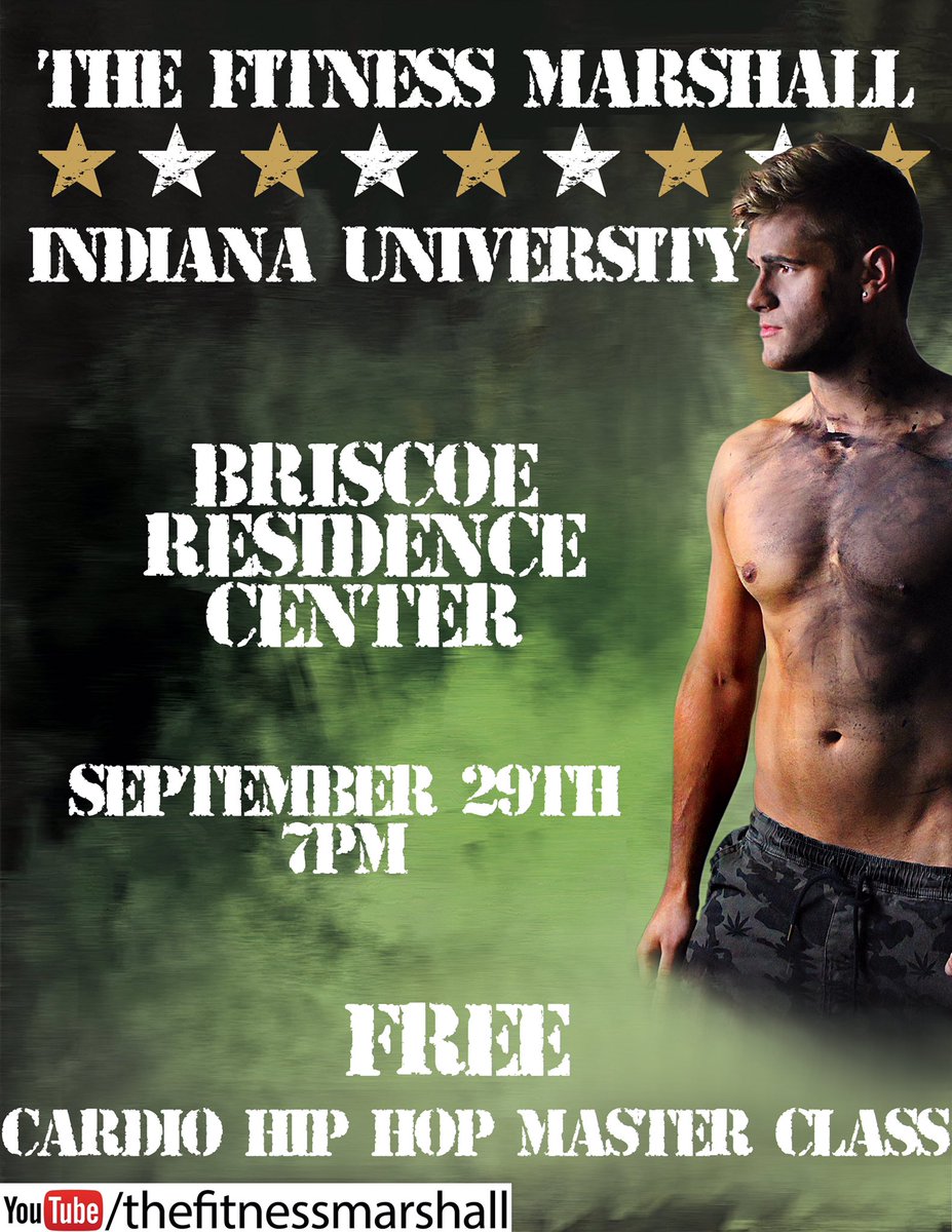 <a href="/IUBloomington/">IU Bloomington</a> TODAY IS THE DAY. #sweatyourselfsexy with me at <a href="/IUBriscoe/">Briscoe Res Center</a> for FREE
