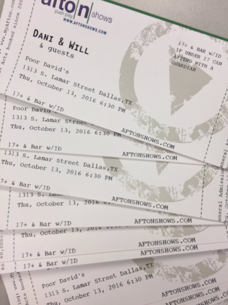 dani_will_music's tweet photo. OCTOBER 13! #POORDAVIDS #DALLAS #DANIANDWILL only $12 come enjoy some local acts! https://t.co/J4XfYZRH3G