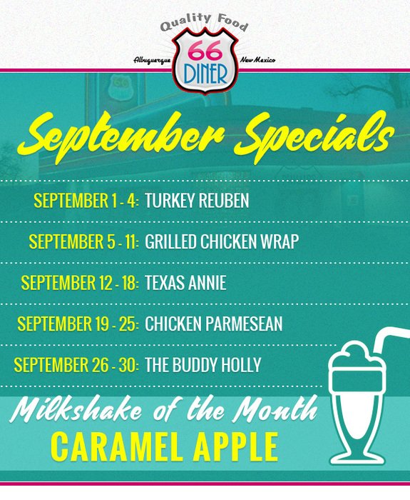 TWO DAYS LEFT to get our September Specials and Shake of the Month!! The Caramel Apple Shake is calling your name today! Open till 10pm!