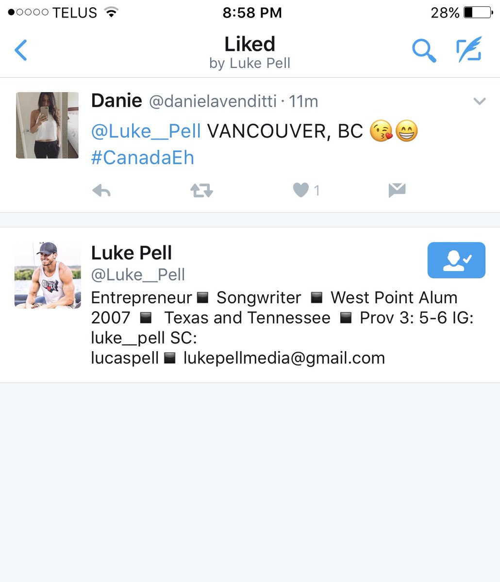 danielavenditti's tweet photo. ERM-A-GURD 😱😭 He liked my tweet. #BachelorObsessed @BacheloretteABC https://t.co/FecFnrdafw