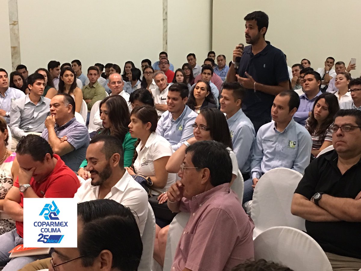 CoparmexColima's tweet photo. En espacio de Conferencia @JorgeGCastaneda tiene auditorio internacional. #Celebramos25años de #CoparmexColima https://t.co/A13vJr7Fmy