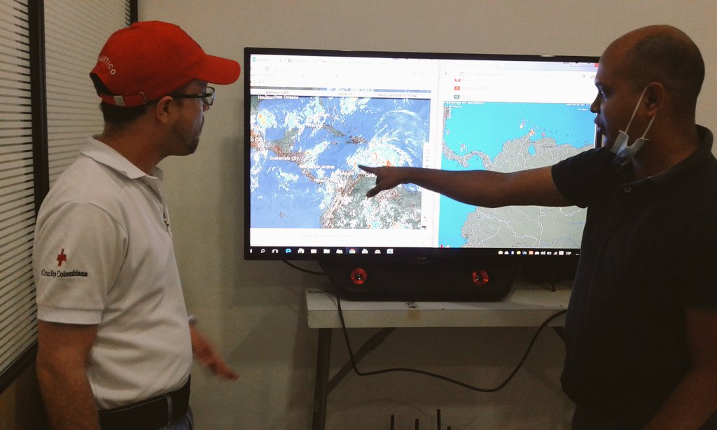 TICAtlantico's tweet photo. Se Activa la Sala de Crisis de la @CRUZROJA_BQ frente a la #TormentaTropicalMatthew @cruzrojacol @CITEL_SOCORRO https://t.co/OJT22BiZ1B