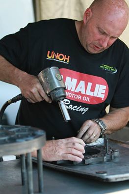 Game-on face with <a href="/TerryMcMillen/">Terry McMillen</a> team.  Impact wrench and tools working hard before race. #impactsocket #impacttools goo.gl/VcBa4E