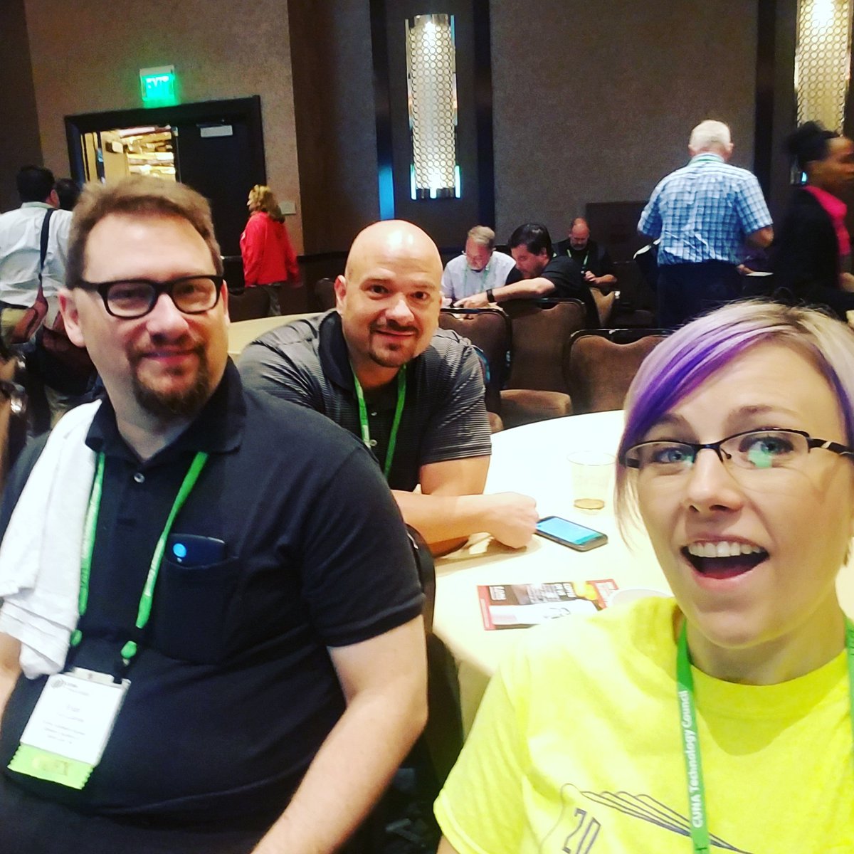 amaya30's tweet photo. The cool kids from the #security talk at @CUNA Tech #crashtechopss16 - https://t.co/Hoh4E0Bz7h https://t.co/jQ0sactgXJ