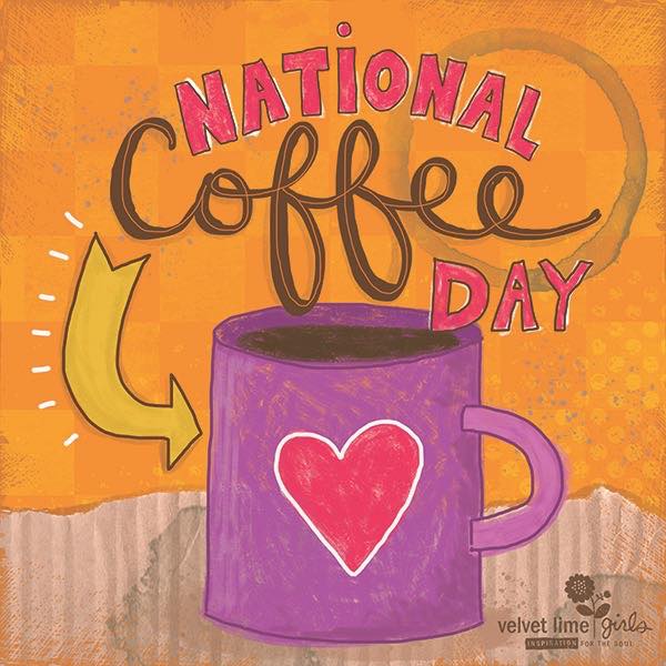 Coffee doesn't ask silly questions. Coffee understands. Image by <a href="/ItsVelvetLime/">Velvet Lime Designs</a> #NationalCoffeeDay