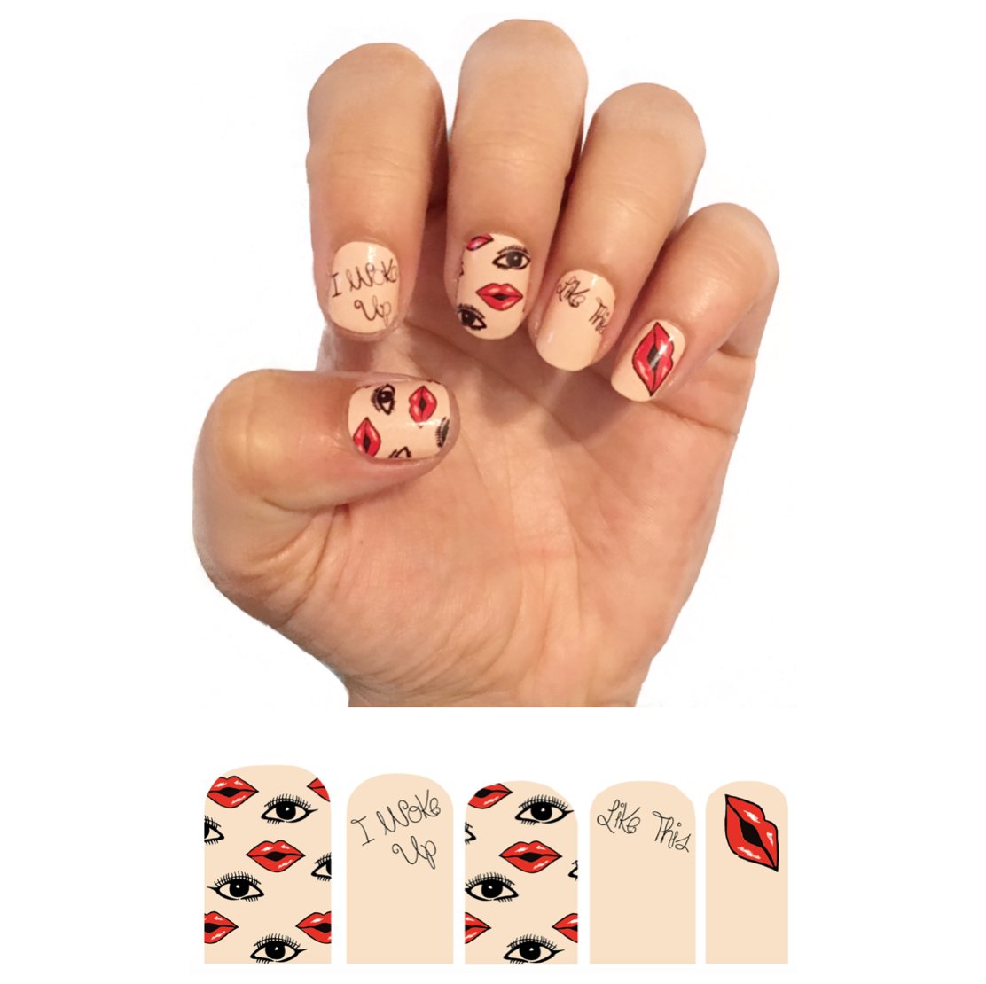 CompulsiveNails's tweet image. NEW IN  - Be #sexy up to your #fingernails...
Discover our new #nailart design "I WOKE UP LIKE THIS” 💋