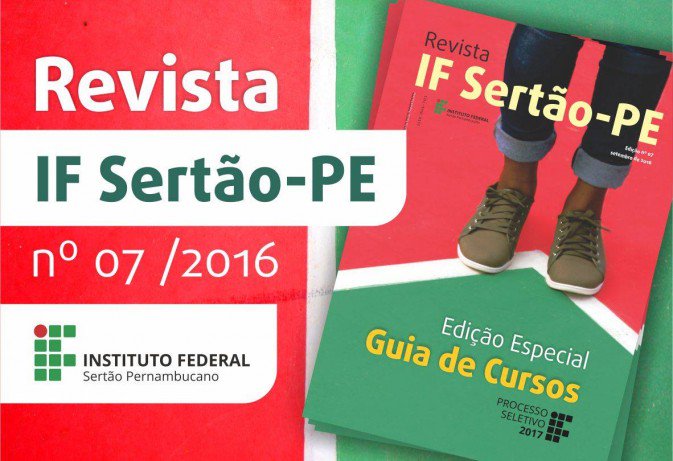 IF Sertão-PE lança edição especial da revista com Guia de Cursos do Processo Seletivo 2017. migre.me/v6wz3