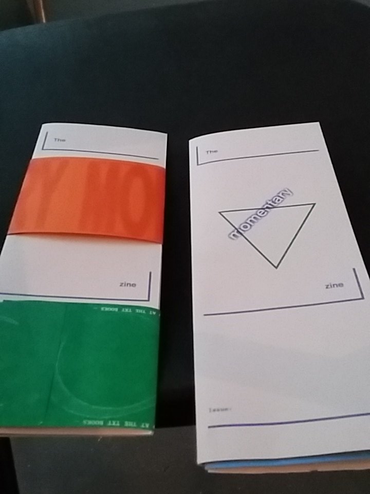 htamTO's tweet image. Listening to the Momentary Zine project talk @formsfest. The printer prints off everything that is said in the mic @rallyossington