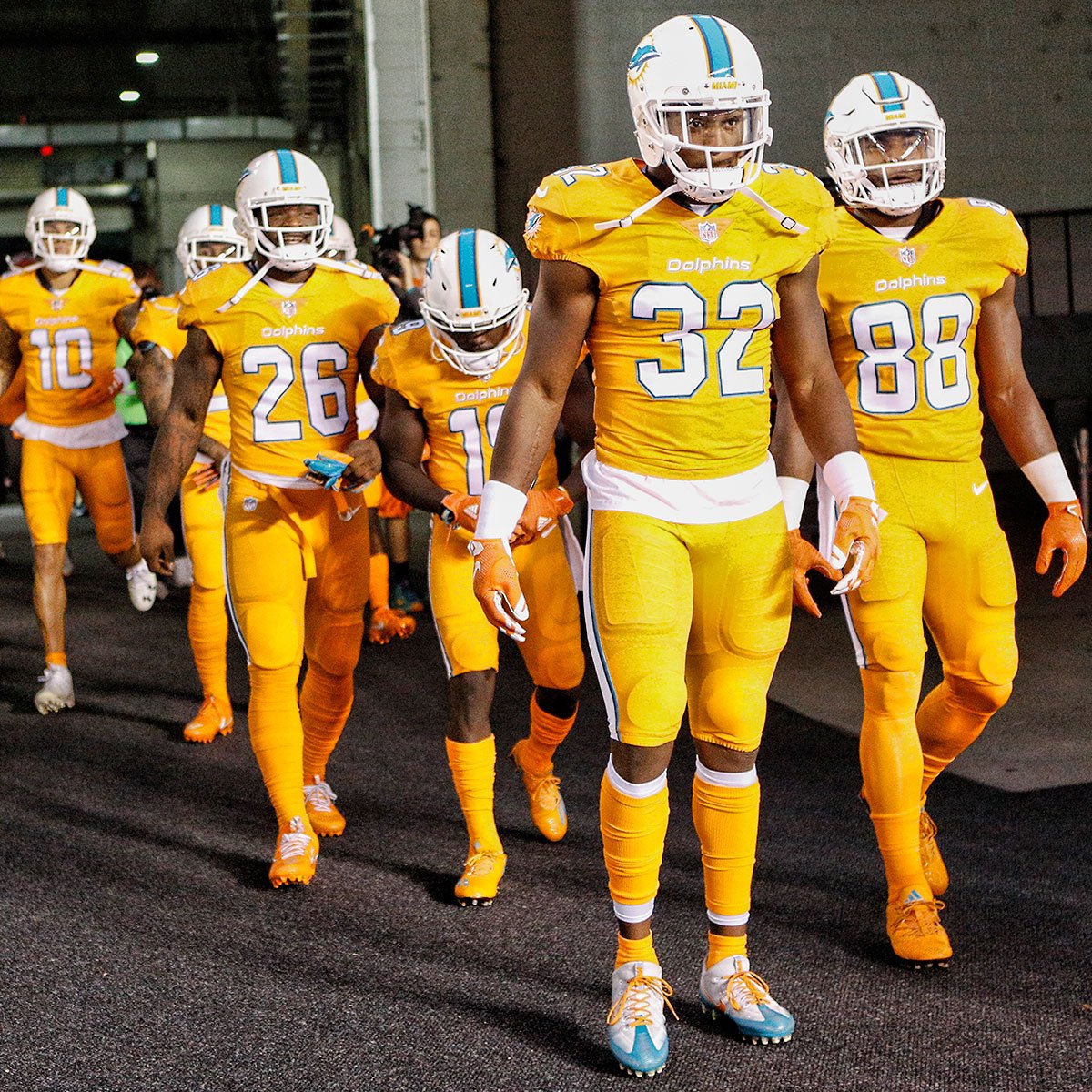 miami dolphins jersey colors