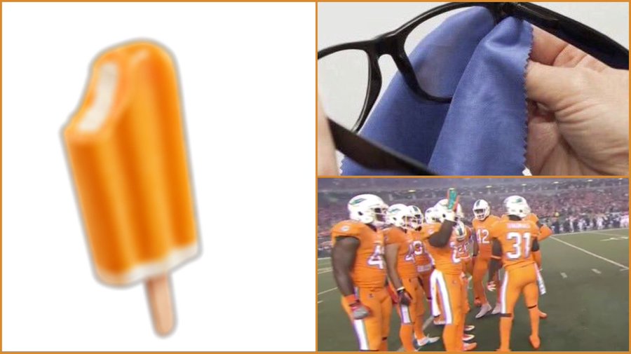 dolphins orange color rush