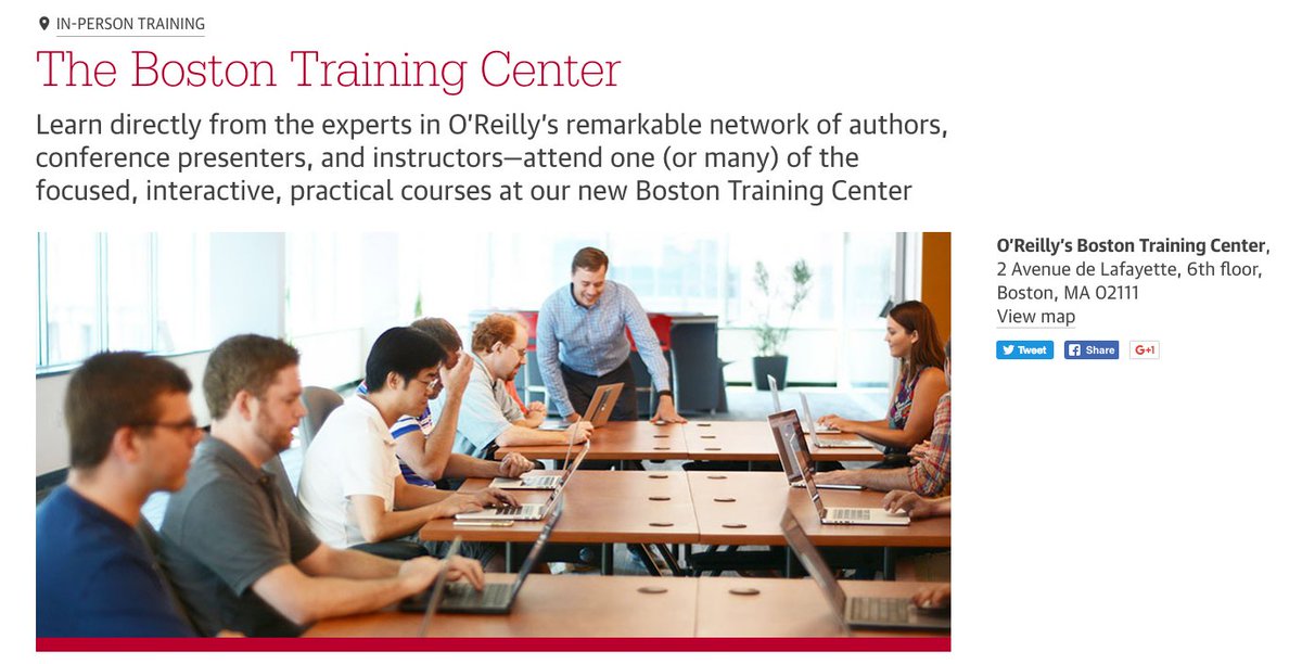 SuConant's tweet image. Check out the O'Reilly Boston Training Center for top-notch in-person tech training in #Golang, #Python and more! oreilly.com/live-training/…