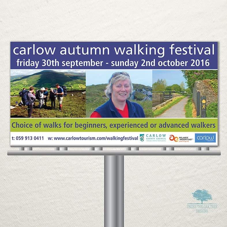 #roadsign for @carlowtourism  #CarlowAutumnWalkingFestival  #EannaNiLamhna #walking #mountains in #Carlow #Barrowwalk #hiking #MountLeinster