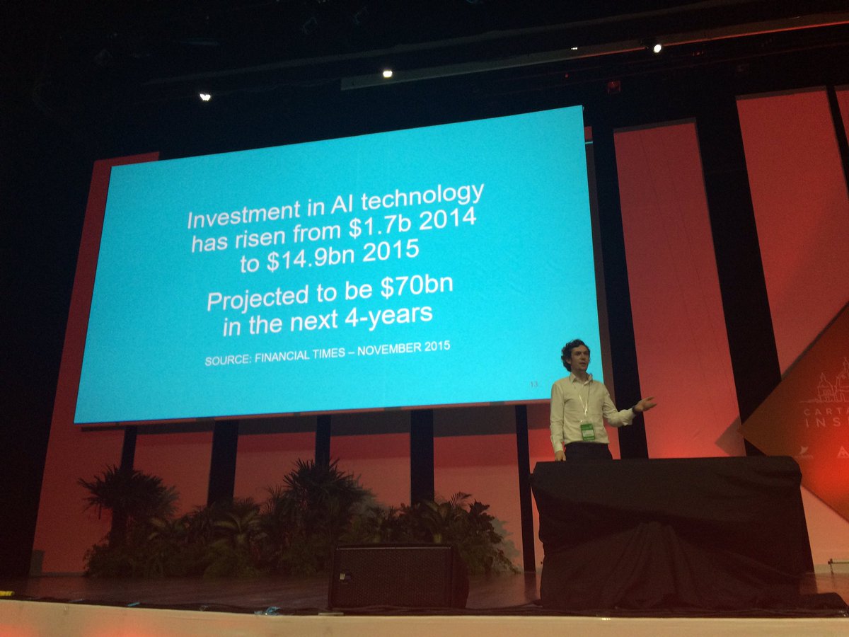 The coming AI revolution. Malcolm Devoy on stage now at #CartagenaInspira. @phdworldwide