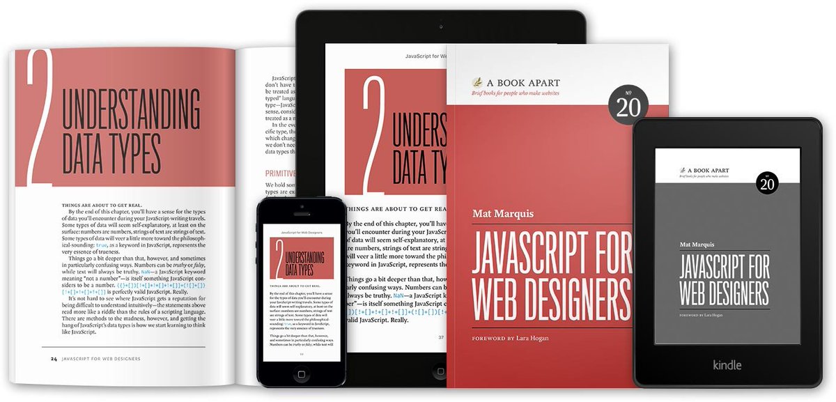 zeldman's tweet photo. “It covers not only understanding JavaScript, but also how to use it responsibly within the browser.” @jaffathecake  https://t.co/uGND3ZHF4L https://t.co/d5onAO0kPo