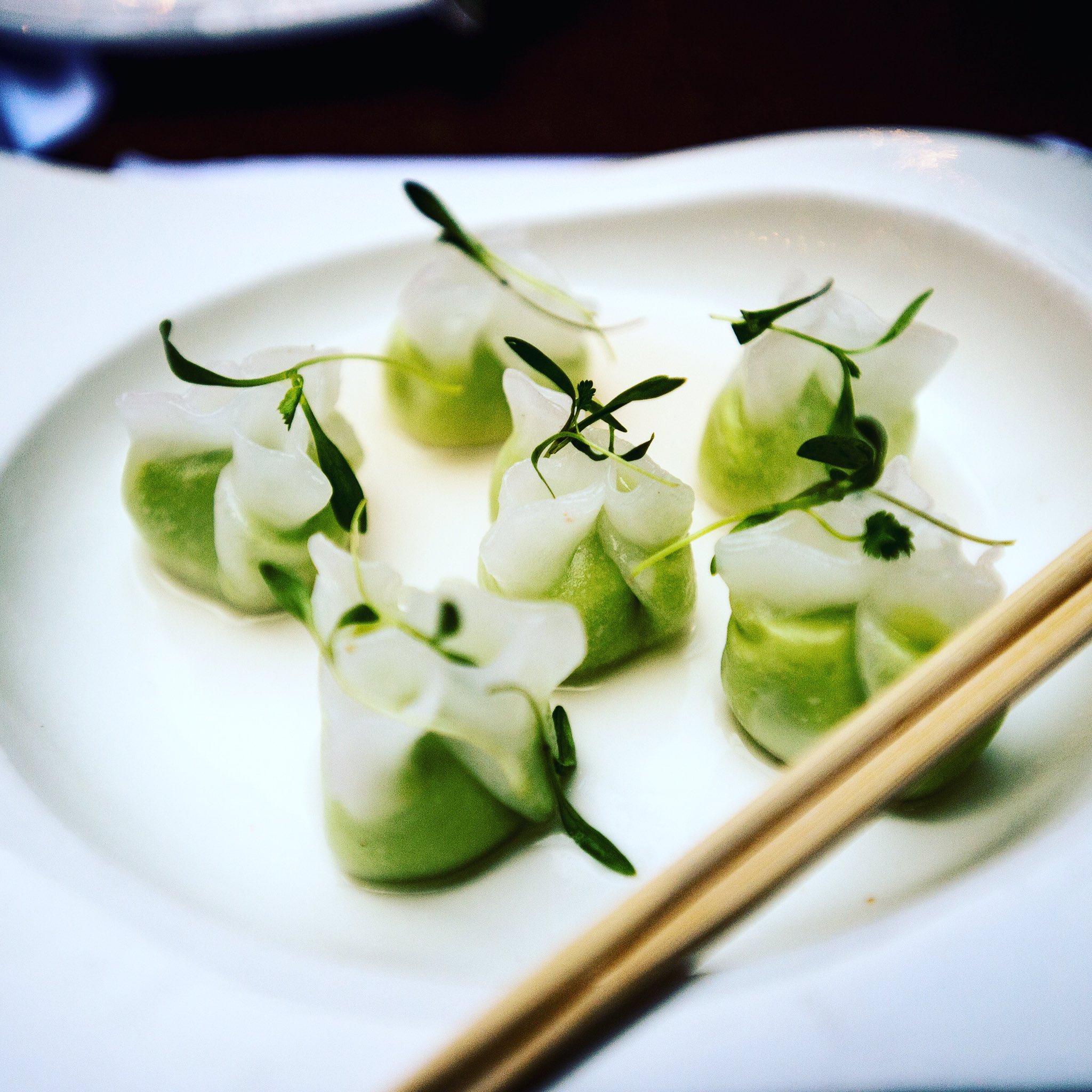 Jue Lan Club on Twitter "Love our Edamame dumplings w truffle oil broth! eatdumplings 