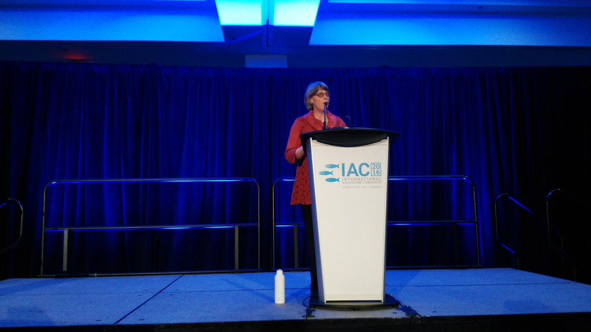 Blooloop's tweet photo. .@MontereyAq's Cynthia Vernon on  the misalignment between what visitors want and what we want to tell them. #9thIAC https://t.co/ojEsvnEQuO