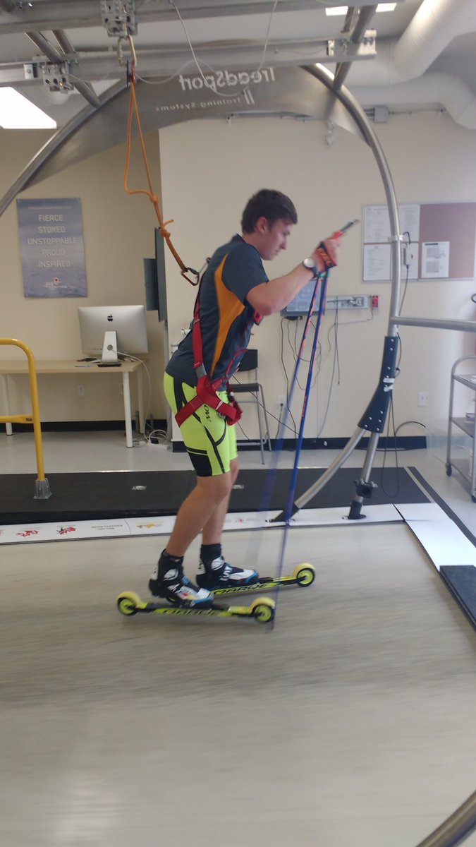 Matt_Strum's tweet photo. Technique session on the treadmill, looking forward to the start of ski season. @salomonnordic @exelsports https://t.co/8RpErAi6iR