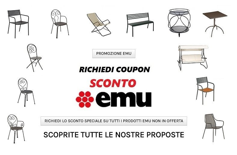 #Coupon #Sconto EMU 20%
Valido per tutti i prodotti #EMU non in promozione. 

cmg.to/coupon-sconto-…

#Garden #furniture
