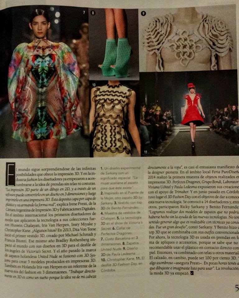 IrenePrestiweb's tweet image. #impresion3d #moda3d gracias @ParaTiOnline por la nota  @3dfashionday