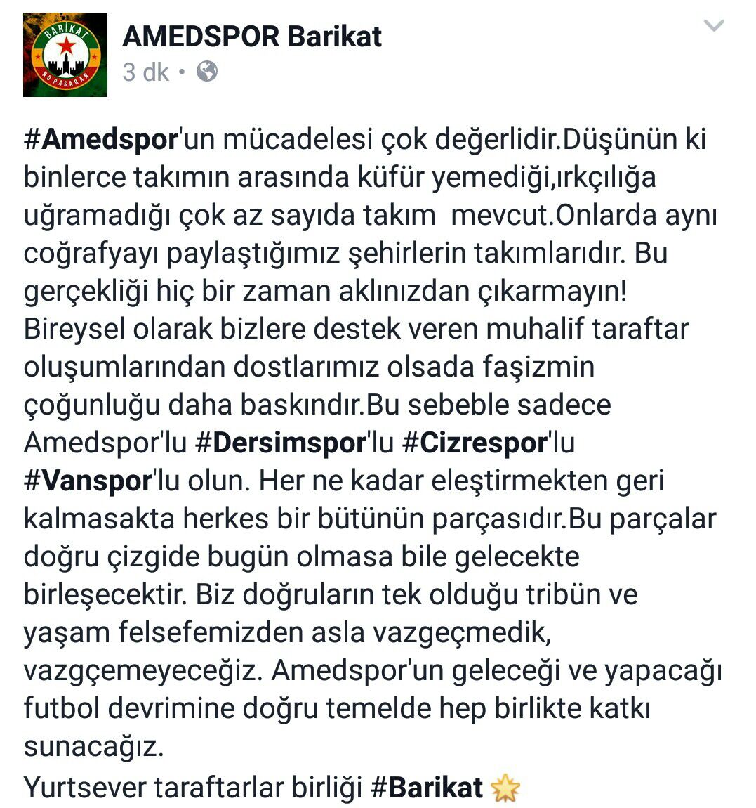 Amedspor Barricade International tweet media