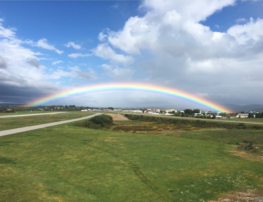 After Arnold Palmer's ashes were spread over Latrobe Country Club today, a dark day turned into this (picture from <a href="/gerrydulac/">Gerry Dulac</a>)
