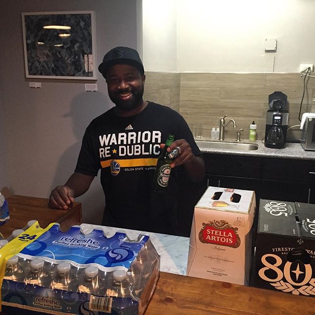 BarberWalters's tweet photo. Just stocking up some beverages you get when you come into the joint! What's better than a cold beer and some tv while you wait for your https://t.co/nqG6T9ajm6
