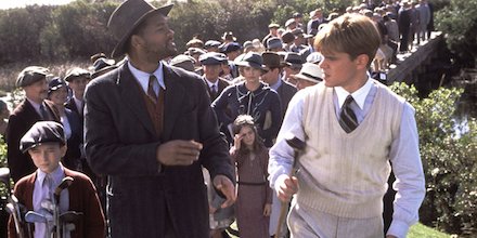Tune in now (8e/6p) to see Will Smith and Matt Damon star in 'The Legend of Bagger Vance' on #Pivot