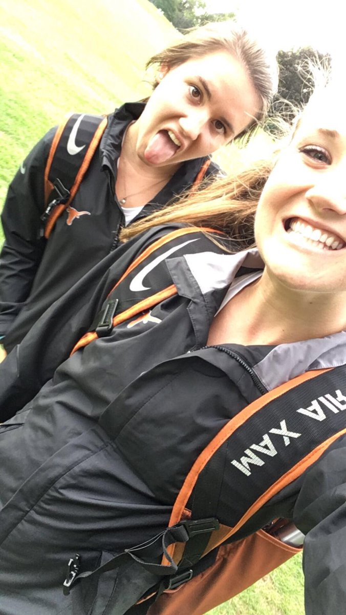 MeghanLloyd1's tweet photo. We out here ready to RACE tomorrow 🐂🤘🏼 #TexasFight #NotreDame https://t.co/HyWiWcvpZf
