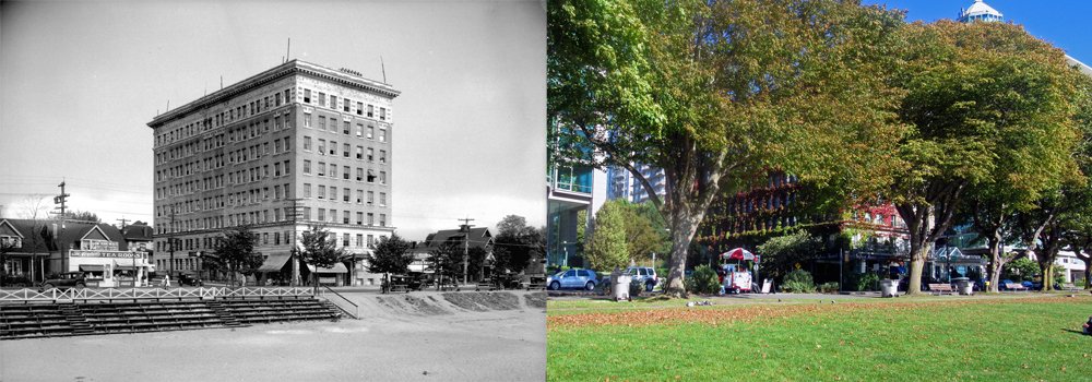 #ChangingVancouver - English Bay's 103-year old <a href="/SylviaHotel/">Sylvia Hotel</a> still going strong! bit.ly/2d9DceO