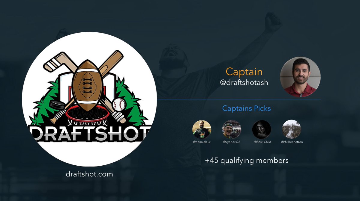 mygoatscore's tweet image. Confirmed Squads ready to roll:  @Draftshot Squad! @DraftshotAsh @donnielaur @Sou1Child @kybbers22 @PhillBennetzen and members