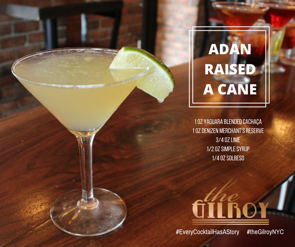 A drink of biblical proportions... Introducing Adan Raised a Cane, the drink! #everycocktailhasastory #cocktailreveal #thegilroynyc