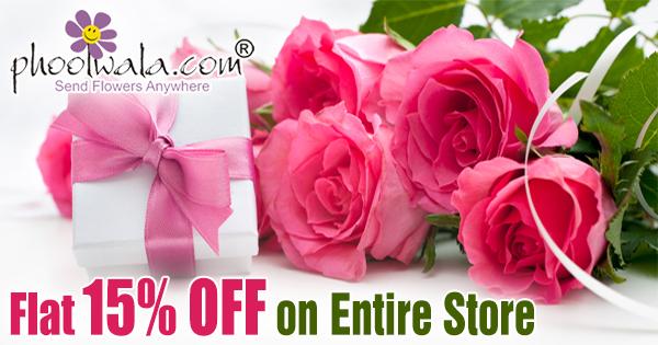 upto75's tweet photo. Flat 15% OFF on Entire Store from #Phoolwala. Check Out: https://t.co/ikDAEyILqY https://t.co/fvMlbJt43Q