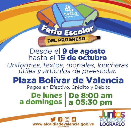 AleMarvez10's tweet photo. ¡Aprovecha nuestra #FeriaEscolarDelProgreso y adquiere todo lo que necesitas para el regreso a clases! https://t.co/OcZ0mb9VHL