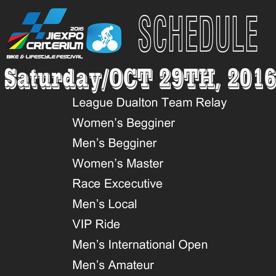 JIExpoCRIT's tweet photo. This is the Race Schedule for Second Jakarta Night Race #JIExpoCriterium2016. Can't wait for the race! https://t.co/nhRB0wALR1