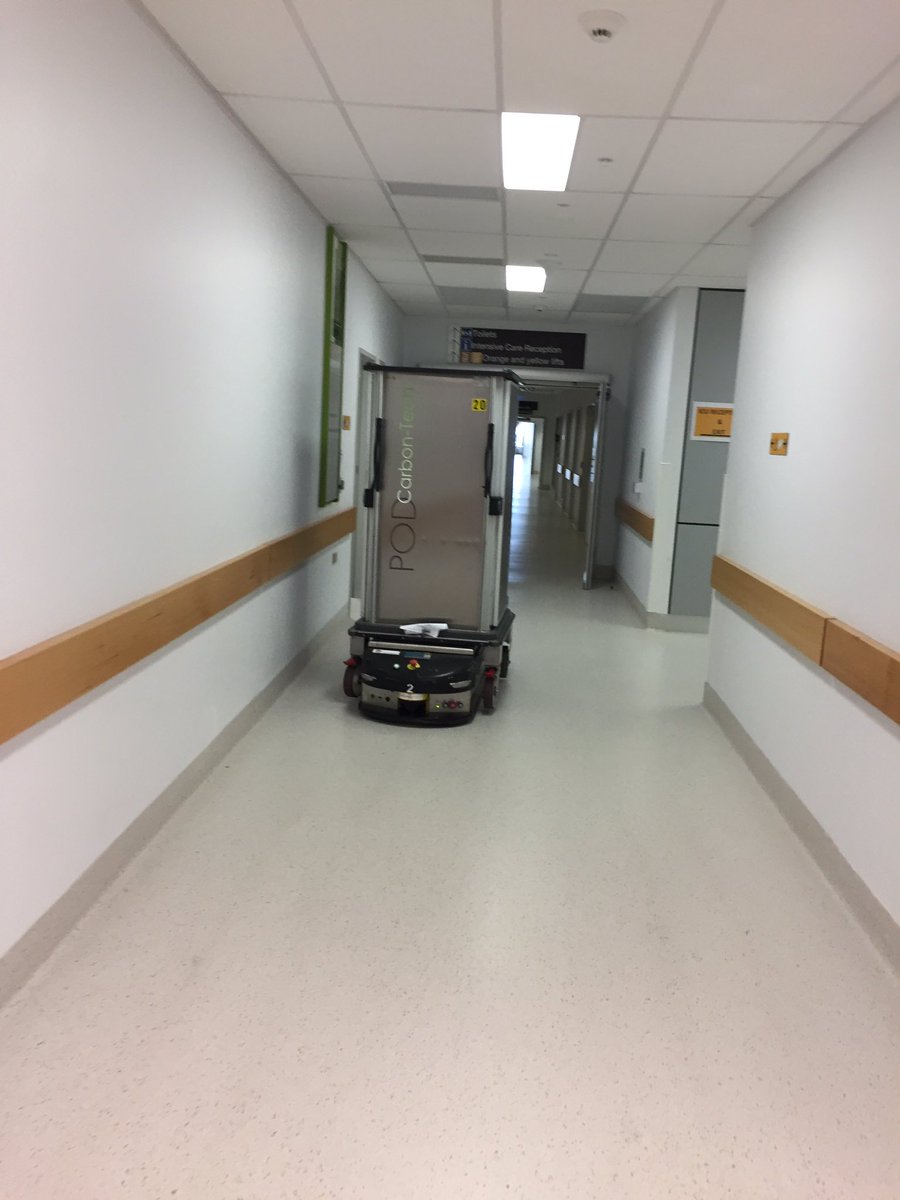 IvorDouglasMD's tweet photo. Amazing visit with #SimonFinfer @icuresearch @RoyalNorthShore. Love the food service robots! https://t.co/b6Mh8eZtPs
