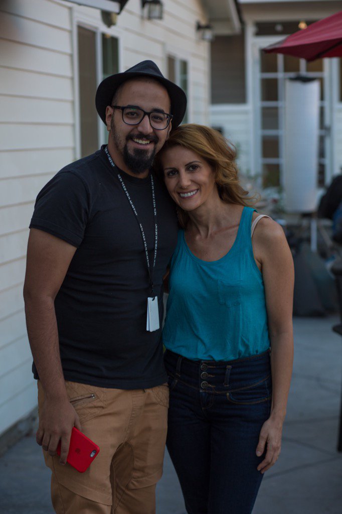shootthemovie's tweet photo. Rana with Muhammad a great day bc we completed #Shoot &amp; sad to say bye to our fantastic #cast and #crew.  Pic by MK. https://t.co/iaLBoYlgdu