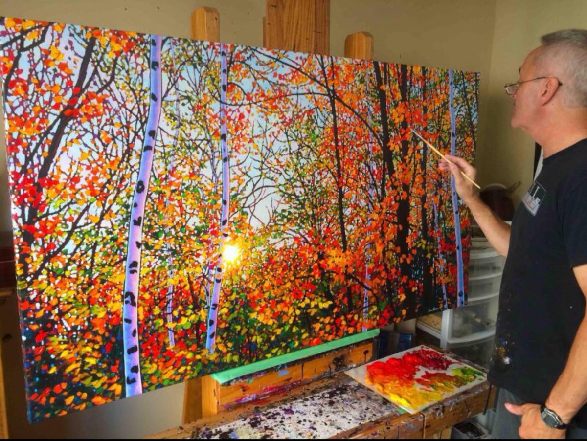 HeartOTXHeartMD's tweet photo. Very excited! My new #TimPacker painting has made it to TX & should be on my Ofc wall by tomorrow night! #OhCanada https://t.co/nO6wl2nUF4