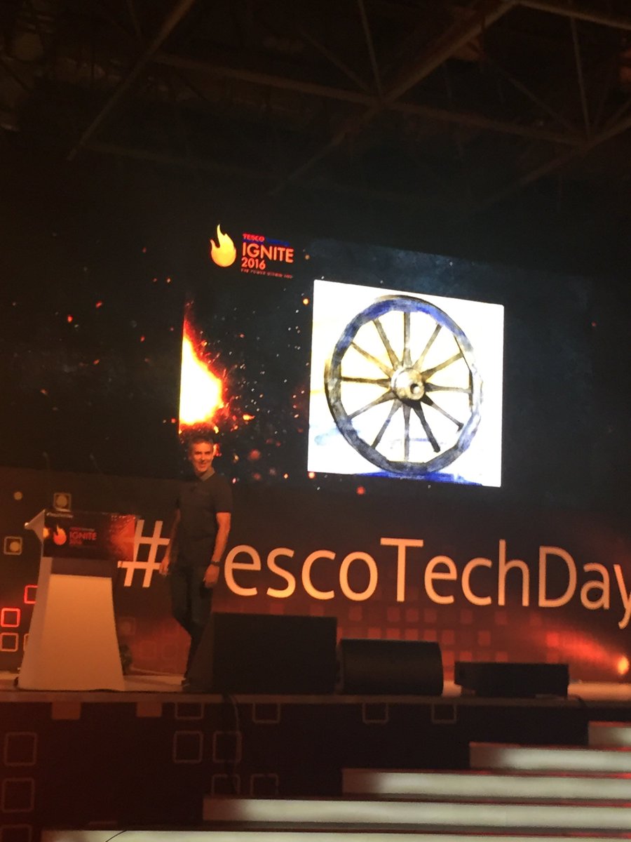 VidyaLaxman's tweet photo. #TescoTechDay #richardC talking about #brilliance and #reamwork https://t.co/nvrDk4pyzx