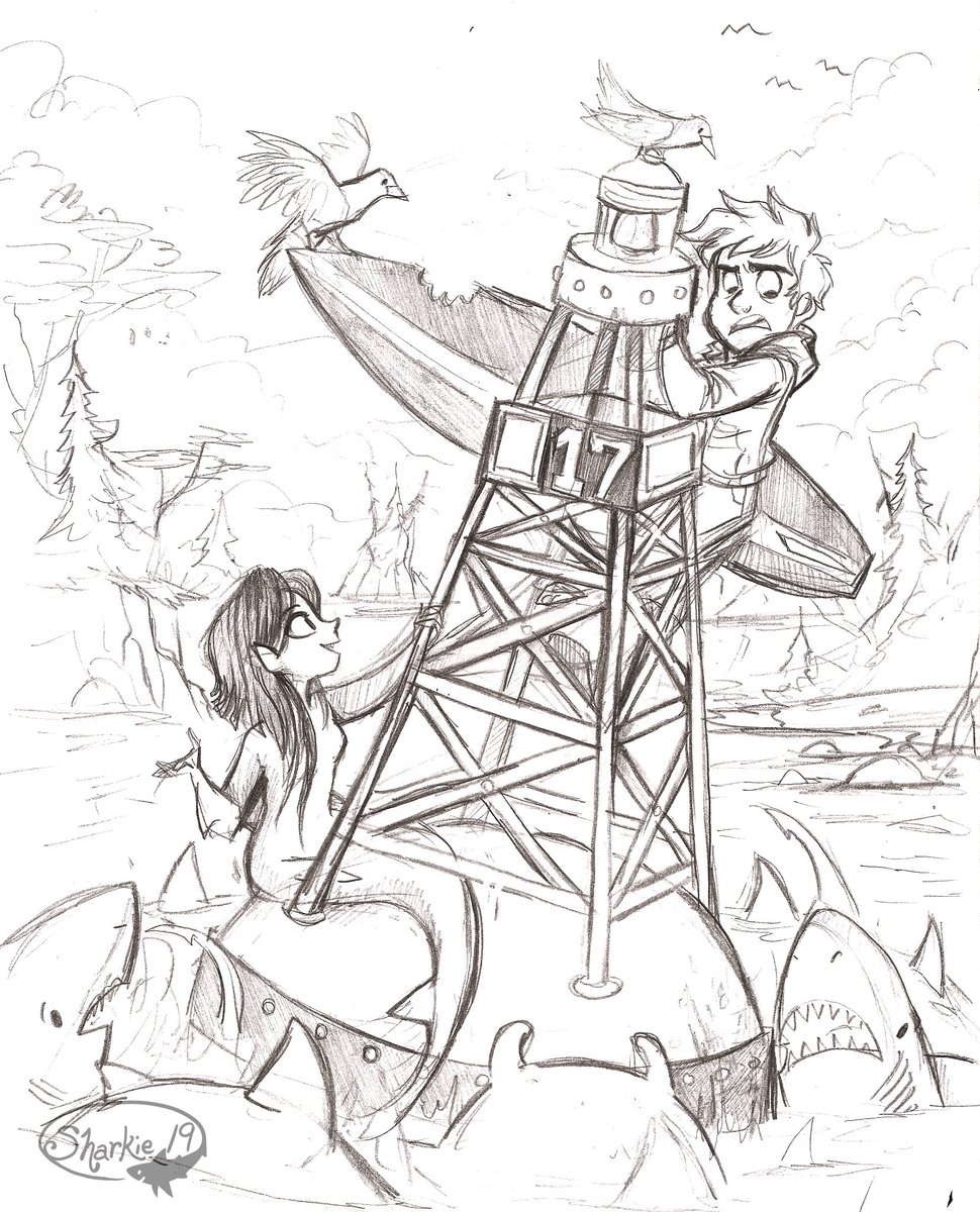 Vera and Noah again and some coral sketches. 