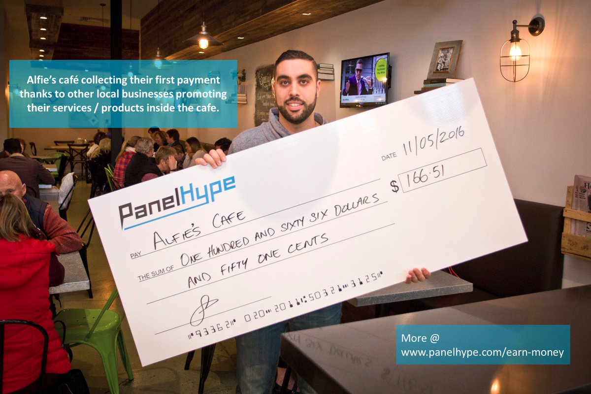 PanelHype's tweet photo. Learn how Alfie’s cafe taps into #SharingEconomy, secure extra income whilst supporting #SmallBiz. @philipdalidakis https://t.co/ktlv2Io9gY https://t.co/RCAQ6DGpBP